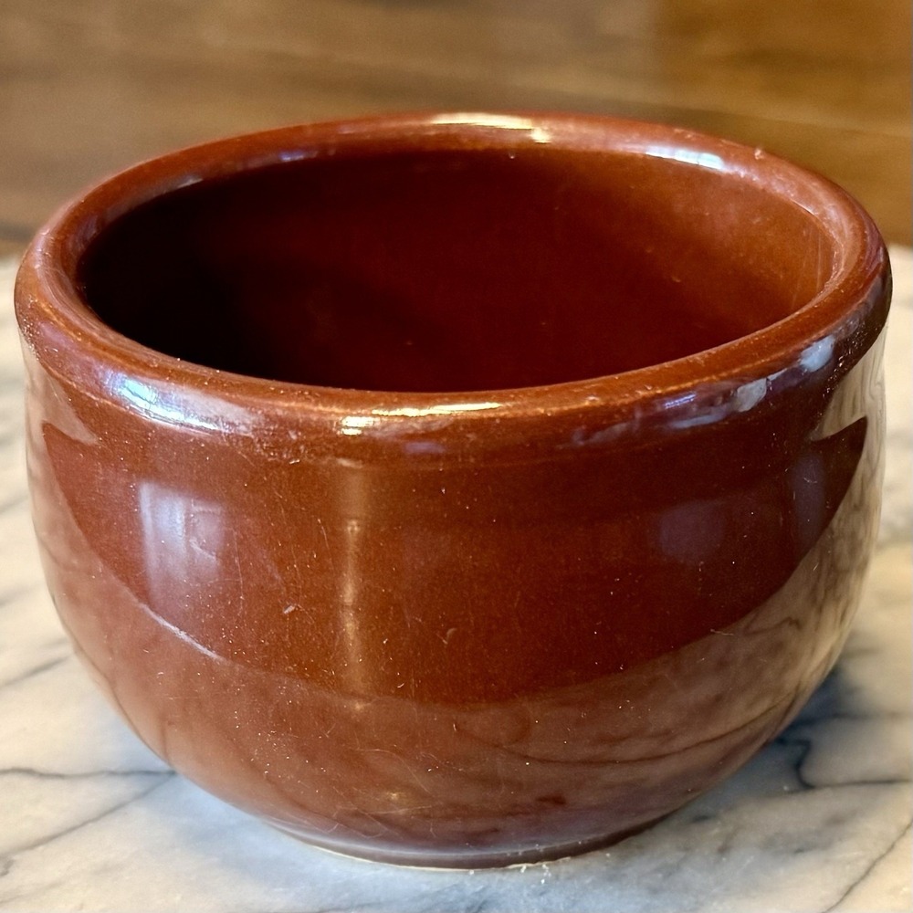 VTG 60s MCM Individual Oven Ware 75 USA Small Bean Bowl Custard Ramekin Cup